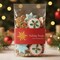 Wrapables 1.5 Inch Holographic Christmas Sticker Label Roll, Holiday Stickers for Sealing Cards, Envelopes, Gift Boxes, Festive Party Favors (500pcs), Gold Snowflakes